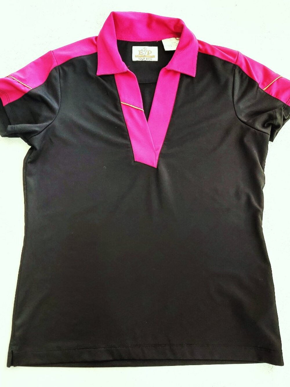 EP PRO Ladies Golf Shirt Small black & pink top